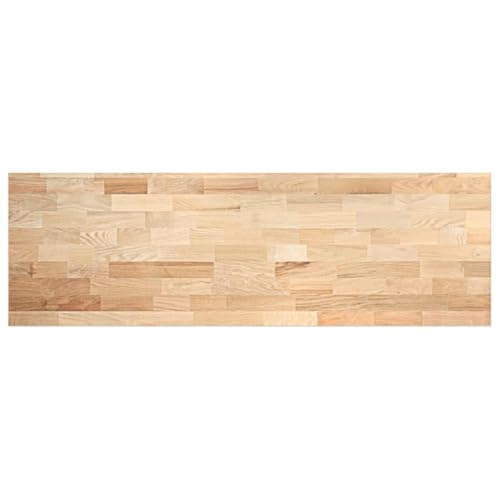 vidaXL Küchenarbeitsplatte 200x63,5x4 cm Massivholz Eiche Rechteckig, Arbeitsplatte, Badezimmerarbeitsplatte, Waschtischplatte, Küchenplatte