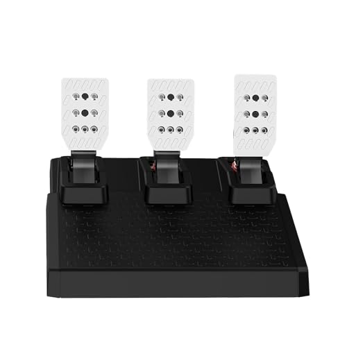 DOYO Racing Pedale, PC Gaming Lenkrad Pedal Set, Austauschbare Federn, Einstellbar, Kompatibel mit PC Win11/Win10/Win7