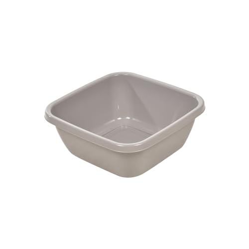 Homéa, Schüssel, quadratisch, Kunststoff, 6 l, 30 x 30 x 12 cm, Taupe