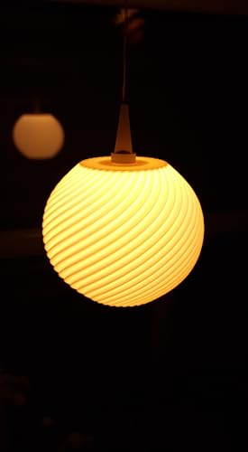 Lampenschirm Lampe, Hängelampe Form Twist Line passend, kompatibel für Herrnhuter Leuchtmittel in der Größe A1e