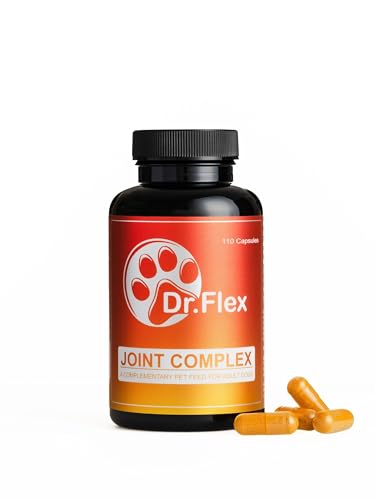 Dr. Flex Gelenk- & Knochenschutz Komplex Kapseln für Hunde – 110 Kapseln – Mit Glucosamin, Chondroitin, MSM, Kurkuma & Piperin – Unterstützung bei Gelenkproblemen & Osteoarthritis