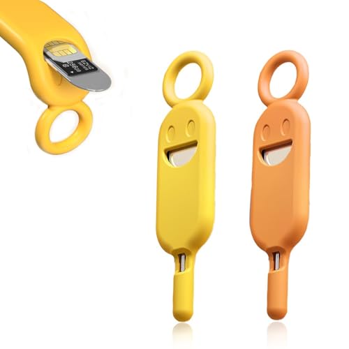 2 Stück SIM Karte Nadel, SIM Kartenträger Auswerfer Pin Auswerfen Removal Tool, SimKarte Brett Entferner Kompatibel mit Allen iPhone, Android, HTC, Samsung Galaxy Smartphone