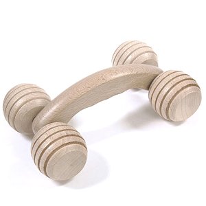 martini SPA - Massage Natural - Massagegerät aus Holz in Form eines Panzers, 19 x 11,5 x 6 cm, 1 Einheit - Made in Italy -