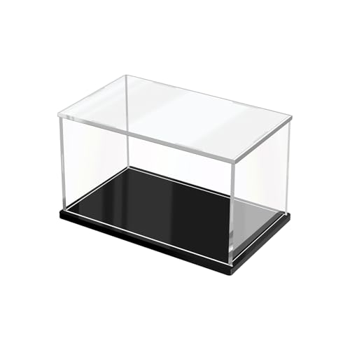 JUJOMAT Acryl Vitrine Schaukasten Transparente Vitrine Acryl für Action-Figuren Spielzeug Sammlerstücke 25*15*15cm