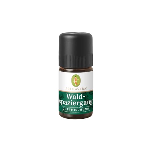PRIMAVERA Waldspaziergang Duftmischung bio 5 ml - Duftöl aus 100% naturreinen ätherischen Ölen, frisch-holziger Duft mit Riesentanne, Fichtennadeln und Vetiver - vegan