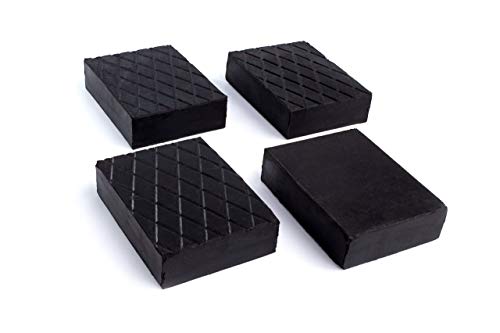 Kora Satz 4 Stück Gummiblöcke 120x80x60mm, schwarz