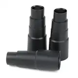 3 Stück Schlauchadapter universal - universal PVC Staubsauger Adapter - Staubsaugerschlauch 4 Schicht Schwarz für Anschluß an Staubsaugerschlauch - 25 mm bis 42 mm mit Bosch, Makita, Kärcher