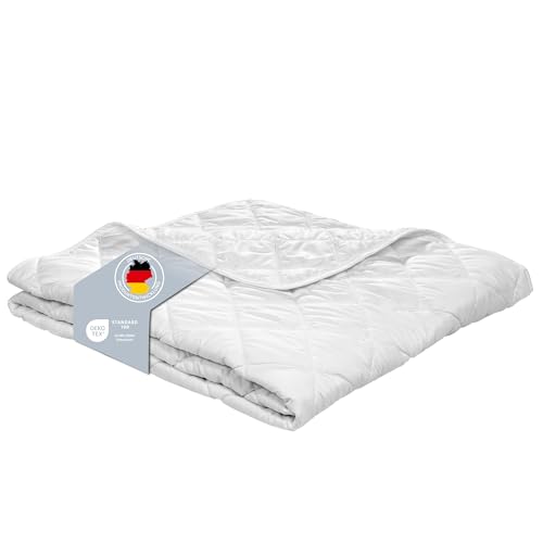 XDREAM Pure Sommerdecke | sehr dünne und ultraleichte Bettdecke | waschbar 60 Grad | Allergiker geeignet | 100% Mikrofaser | Öko-Tex Zertifiziert | 135 x 200 cm