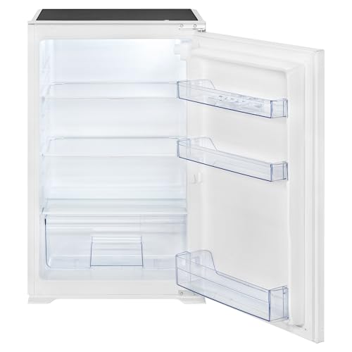 Bomann® Einbaukühlschrank ohne Gefrierfach 129L | Kühlschrank Einbau mit stufenloser Temperaturregelung | Abtauautomatik | Einbau Kühlschrank mit 3 Glasablagen | Schlepptürausführung | VSE 7809