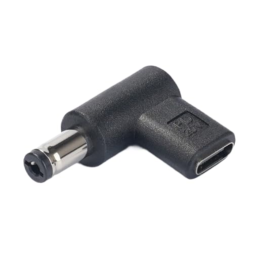 USB C auf DC5525/5521 Konverter Typ C auf 5,5 x 2,1 mm/5,5 x 2,5 mm Ladeadapteranschluss für Outdoor-Tests und Reisen