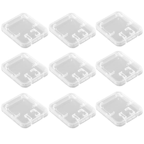 9 Stück Sd Karten Aufbewahrung, Sd Card Case, Sd Karten Hülle, Speicherkartenhüllen Aufbewahrungsbox, Transparent Sd Karten Etui, Für Speicherkarten Aufbewahrung