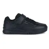 Geox J Perth Boy E Sneaker, Black, 36 EU