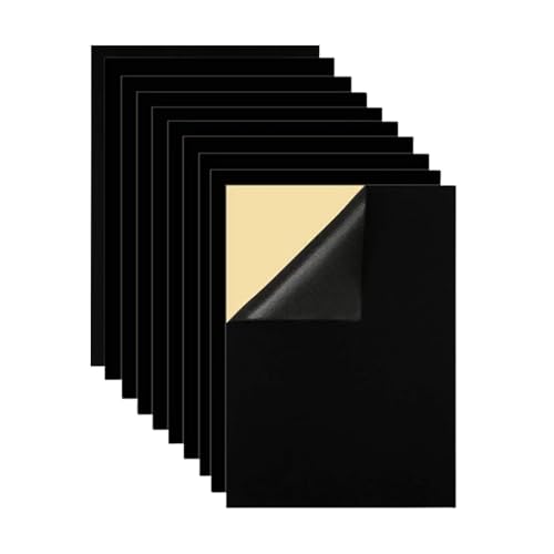 Selbstklebende Filzplatten, 10 Stück Einfarbiger Klebefilz, A4-Format, Bastelfilz | Klebrige Filzplatten, Filz-Schubladeneinlagen, Geklebte Tapeten, F