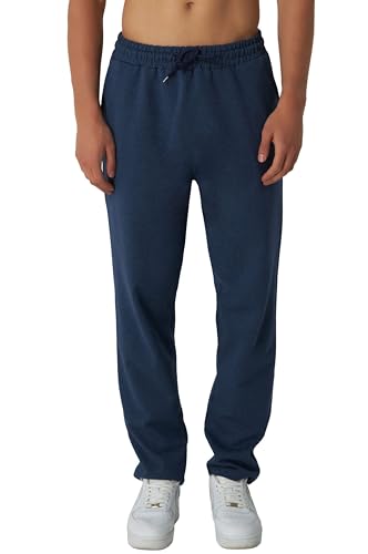 ROSS CAMP Jogginghose Herren – Sporthose Lang Baumwolle, Freizeithose Trainingshose, Sweatpants Jogger, Laufhose Breite Modern(Navy, XL)