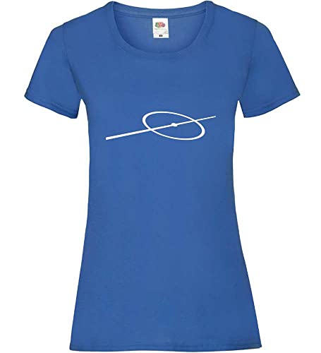 Spielfeldlinie Kreis Mittelkreis Frauen Lady-Fit T-Shirt Royal XL