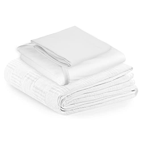 TL Care Gesundheit, Krankenhaus-Bettwäsche-Set, 1 Spannbetttuch, 1 Decke und 1 Kissenbezug, 3-teiliges Set