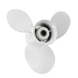 Jodriva Außenbordpropeller 9 1/4 x 9 3/4, for Yamaha, 9,9–15 PS 683-45952-00-EL 8-Keilzahn-3-Blatt-Marinepropeller Austausch des Außenbordpropellers