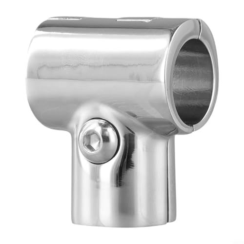 FUBESK 90 ° Handlauf-T-Gelenkverbinder, T-Klemmen, Edelstahl-Rohrverbinder für Yachten und Boote, für OD 22 mm oder 25 mm Rohr, Rohrverbinder
