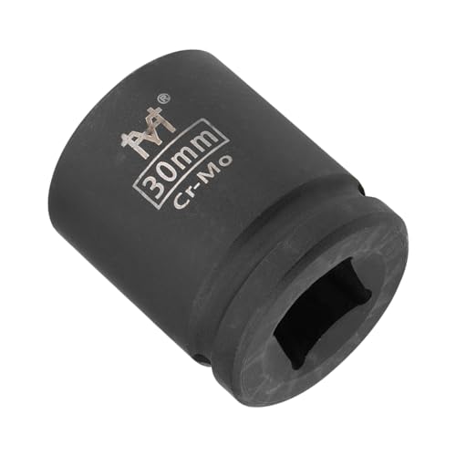 CoCud Flache Schlagschraubendreher-Nuss, 3/4" Antrieb 30mm Nuss, Cr-Mo Stahl Sechskant-Schraubendreher-Nuss - (Anwendungen: für die Hauswartung)