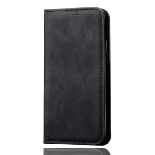 SEAHAI Hülle für DOOGEE Note 58 Handyhülle, Premium PU Flip Brieftasche Schutzhülle mit Ständer/Kartenfach/Magnetisch Stoßfeste Lederhülle Ultra-dünn Klapphülle - Schwarz