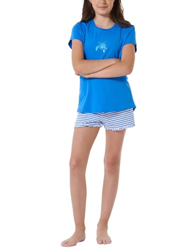 Schiesser Mädchen Schlafanzug kurz Pyjamaset, Aquarium_182635, 164