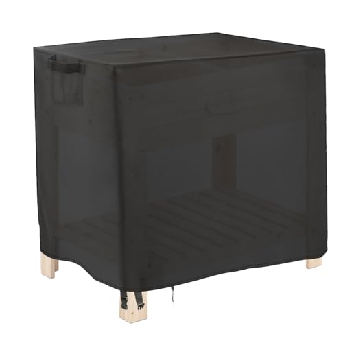 Outdoor Plant Box Cover, Garden Bed Frost Blanket, 34x18x30 Inches/86.36x45.72x76.2cm Waterproof Breathable Protection, Drawstring Secure Fit, Medium Size, for Winter Gardens Park