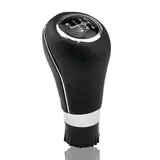 Juttzzei Mercedes Schaltknauf, Schaltknauf 6 Gang, Premium-Leder Mercedes Benz Auto Schalthebel für Mercedes Benz C Klasse W204 W212 W203 S203 E-Klasse W212 S212 Schaltknäufe - Schwarz