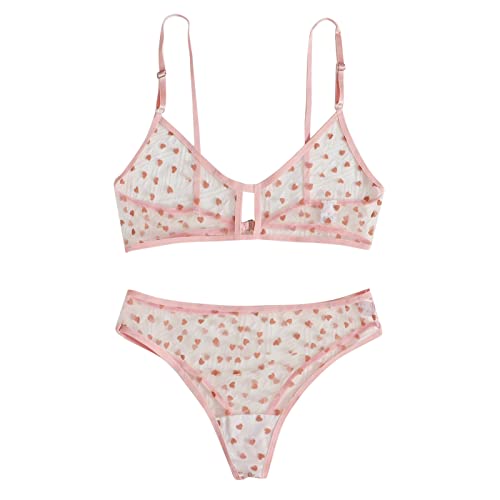 Generisch Damen Dessous Set mit Strapse - Erotische BHS und Slips Dessous Set Reizwäsche