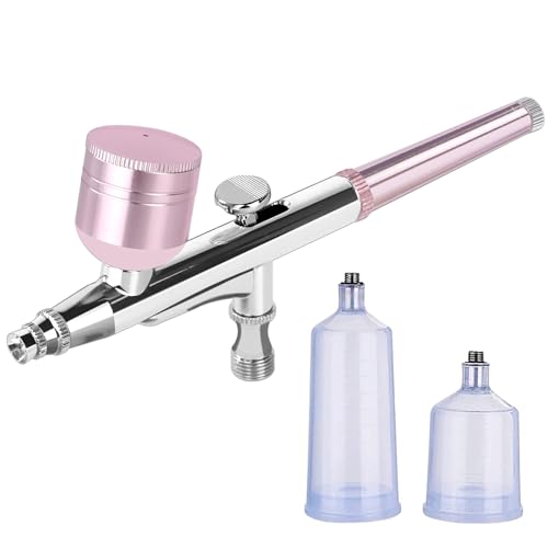 Vanwoke Airbrush Kit,Multifunktions Airbrush Set,Tragbares Handheld Pistole Spritzpistole Set 30PSI mit der Düse 0,3 mm für Modellbau Färbung, Malen, Tattoo, Nail Art, Mode, Make up, Kuchendekoration