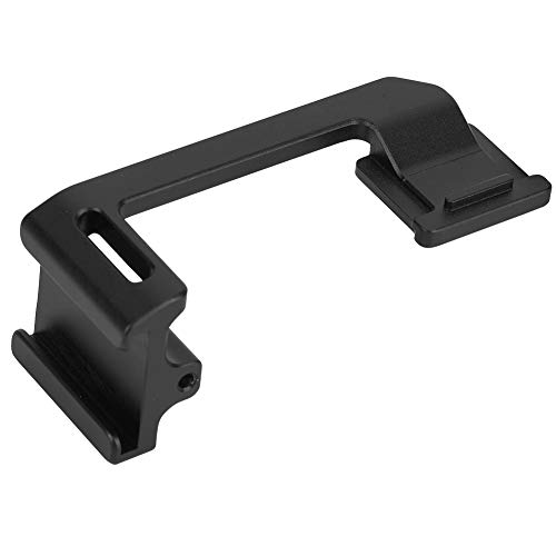 VBESTLIFE Cold Shoe Adapter Umsetzplatte, Cold Shoe Mount Adapter für Alpha A6000 A6300 A6400 A6500 in Schwarz