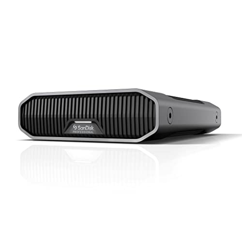 SanDisk PROFESSIONAL G-DRIVE 22 TB Desktop-Festplatte (280 MB/s Lese- und Schreibgeschwindigkeit; USB-C auf USB-C-Kabel; Kurzanleitung; Netzteil und Kabel; 3 Jahre Garantie)