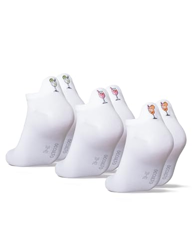 Occulto Damen & Herren Sneaker Socken 3-6er Pack (Modell: Luca) 3 Wildberry 39-42
