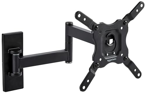 Amazon Basics TV-Wandhalterung mit voller Bewegung, für 30.5 - 101.6 cm Fernseher und VESA 200 x 200, Schwarz