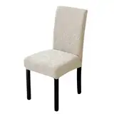 Elegante Stuhlhussen for Esszimmerstühle aus Stretch-Velours, einfache Passform mit elastischem Saum, luxuriöser weicher Plüschstoff, maschinenwaschbar, for Zuhause, Restaurant, Hochzeit – 2er-/4er-/6