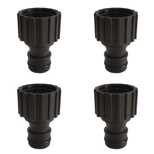 4 Stücke Hahnverbinder 1/2 Zoll Gewinde Unsplit Fall Wasserhahnanschluss Extra dick Langlebig Männliche Schnellstecker Wasserhahn Adapter Verbinden Wasserhahn Gartenspritze Waschpistole