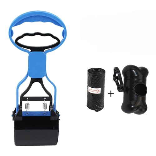 Toilette für Hunde, unzerbrechliches, hochfestes Material und langlebige Feder für Schmutz, Kies Bestes Zangen Set (Blue, One Size)