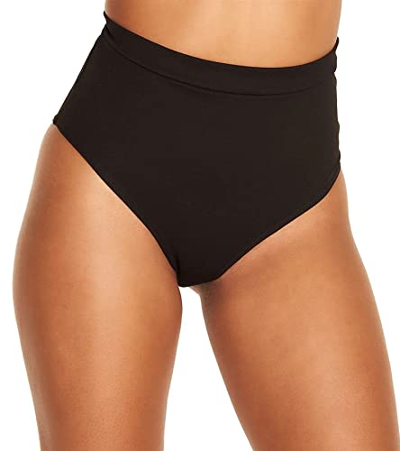 EVELUST Rave Booty Shorts für Damen – Hoch Taillierte Badeshorts Scrunch Sporthose Kurze Leggings Gothic Festival Outfits(ElectroBlack, XL, 1320w)