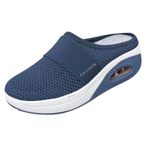 Orthopädische Schuhe Damen Herren Air Cushion Slip-On Walkingschuhe Diabetiker Freizeit Mesh Fersensporn Atmungsaktiv Sandals Hausschuhe Gesundheitsschuhe Clogs Pantoffeln Atmungsaktive Pantoletten