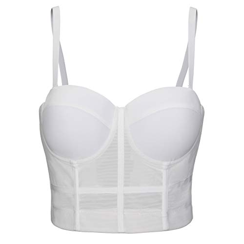 Woboren Damen Korsett Bustier BH Dessous Tank Top Tr?gertop Crop Top Corsage Schlanke Weste