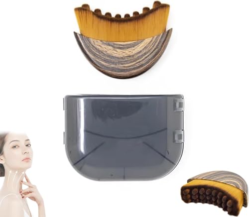 Lymphatic Contour Face Brush, Lymphatische Kontur Gesichtsbürste, trockene Bürstengesichtsbürste, 2025 neue Lymphdrainage Massager für Gesicht, Kinn und Jawline Sculpting (1pcs)