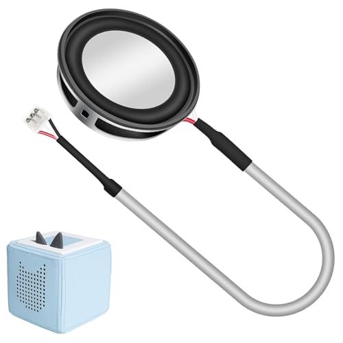 Ersatz Lautsprecher 4Ω 3W Kompatible mit Toniebox Audio Player, 40mm Ersatzspeaker Reparatur Zubehör Set - Musikbox Einbaulautsprecher Ersatzteile mit Schraubendreher für Toniebox Lautsprecher (1)