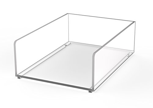 MAUL Zettelkasten A6 aus Acryl 16,5x12x5,3 cm | Schreibtisch Organizer zur Ablage von von Papier, Rechnung, Dokumente | Platzsparend stapelbar für Schreibtisch und Regal | Transparent