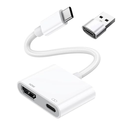 AOUZOVLI USB-C HDMI Adapter Kompatibel Mit Apple iPhone/iPad, Für TV/HDTV/Monitor/Projektor