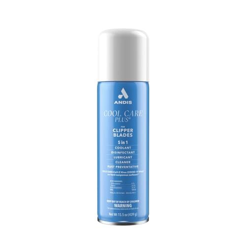 Andis Cool Care 5in1-Haarschneidespray – effiziente Pflege der Haarschneidemaschine, Kühlmittel, Schmiermittel, Reiniger und Rostschutz in einem für professionelle Ergebnisse 439g