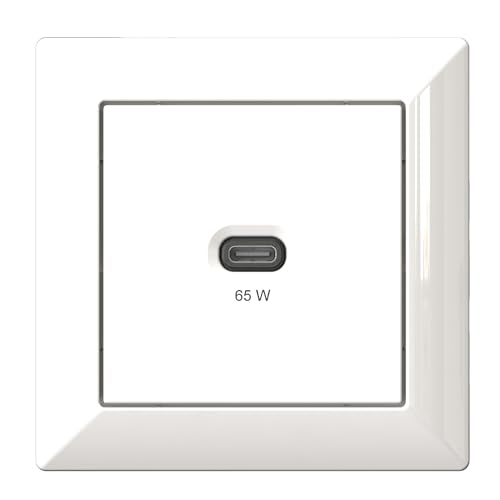 Unterputz USB-Ladestation, USB-C 65 Watt Charger, weiß