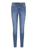 VERO MODA Damen Vmtanya Mr Piping Vi349 Noos Skinny Jeans, Medium Blue Denim, S EU