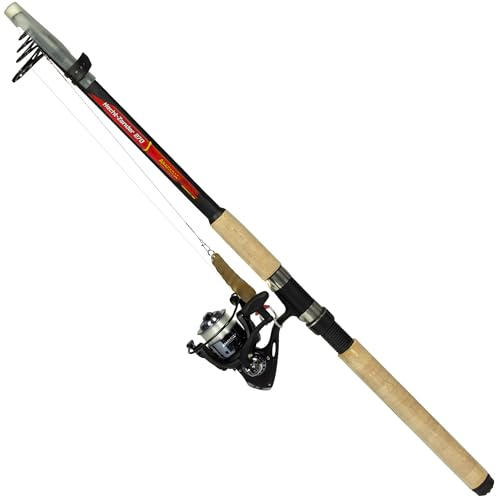 Hecht und Zander Angelset 270 – Ruten- & Rollen-Combo zum Spinnfischen – Komplettset für Raubfischangeln
