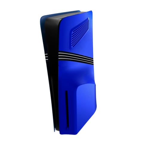 P5 Pro Schutzhülle Faceplates Disc Version, Kühlplatte Shell Haut Belüftet Case Skin Hülle für PS5 Pro Zubehör Disc Edition Console Faceplates (Marineblau)