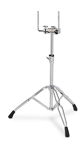 Gretsch Hardware G5 Serie GR-G5TS Doppeltomständer 4mm starker, doppelstrebiger Tripod, 12,7 mm L-Tomarme mit Kugelgelenk