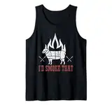 Lammfleisch Grillen Grillparty BBQ Grillmeister Grillen Tank Top